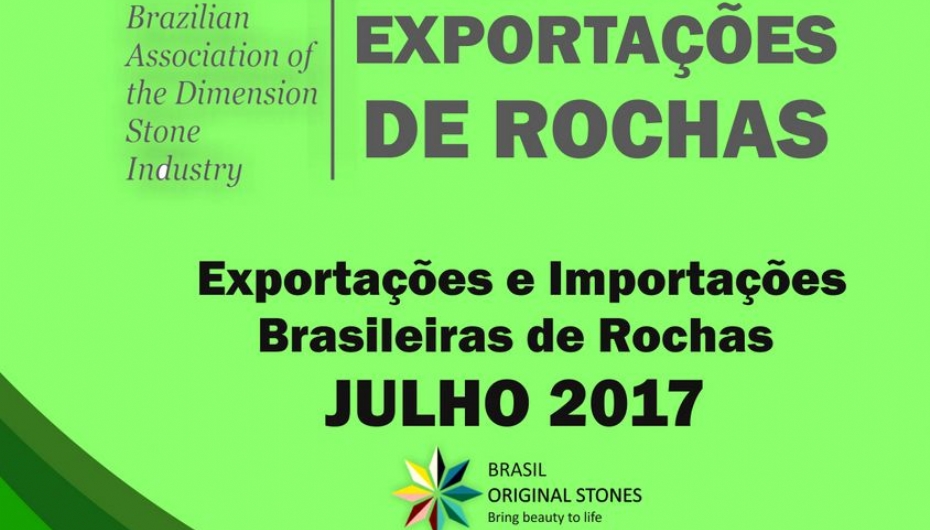 Imagem de  Exportações e Importações Brasileiras de Rochas- Julho 2017